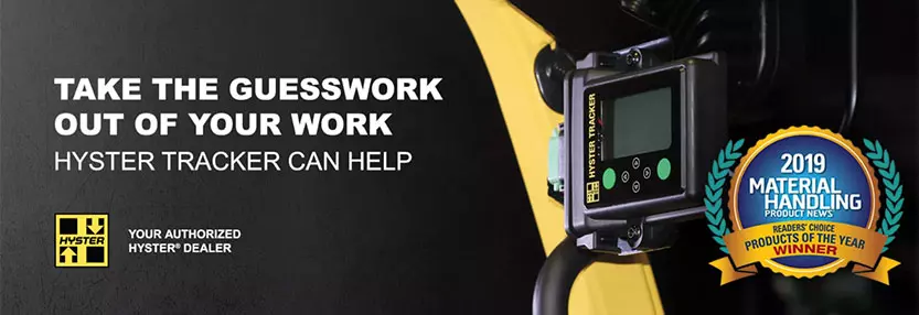 Take the guesswork out of your work. Hyster tracker can help.