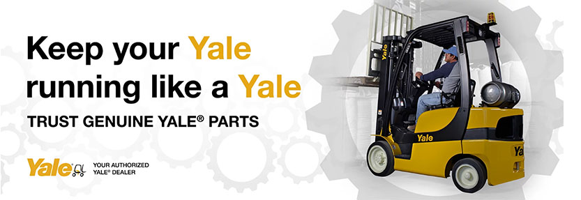 Keep your Yale running like a Yale. Trust Genuine Yale Parts from your local Yale Dealer.