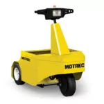 Front angle of Motrec MP-120 Personnel Carrier painted yellow.