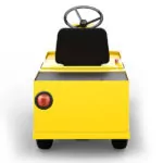 Back end of yellow Motrec MP-250 Personnel Carrier vehicle.