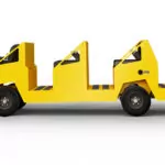 Side of Motrec MP-500 8 passenger personnel carrier.