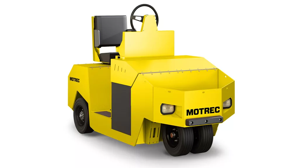 Front angle of Motrec MT-310 Tow Tractor.