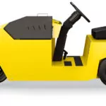 Side of Motrec MT-350 Tow Tractor vehicle.