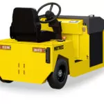 Back angle of Motrec MT-350 Tow Tractor utility vehicle.