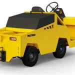 Back angle of Motrec MT-440 Narrow Tow Tractor vehicle.