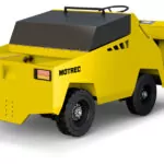 Back angle of Motrec MT-440 Tow Tractor vehicle.