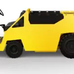 Side of Motrec MT-800 Tow Tractor utility vehicle.