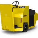 Back angle of Motrec MT-210 Tow Tractor vehicle.