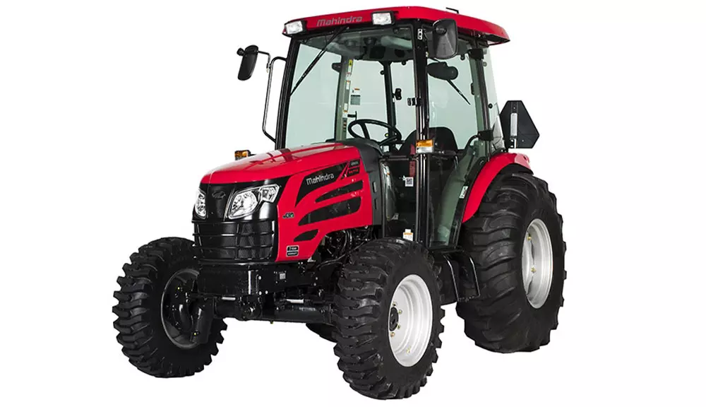 Mahindra 2660 compact utility tractor with cab.