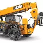 JCB 512-56 Telescopic Handler, front angled view.