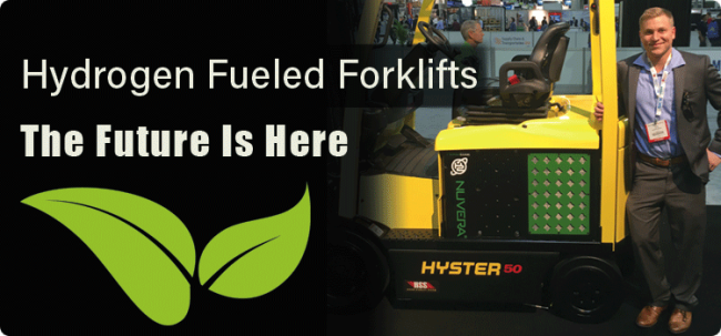 Hydrogen Fueled Forklifts Banner