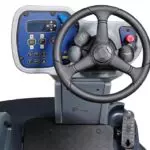 Advance SC6000 scrubber operator area and control panel.