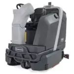 Advance SC6000 ride on scrubber, side angled view.