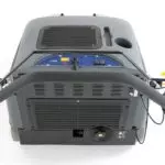 Advance SW900 walk behind sweeper; operator area.