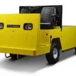 Yellow Columbia Payloader burden carrier utility vehicle.