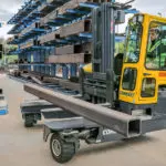 Combilift C-Series Forklift in steel fabrication and manufacturing industry.