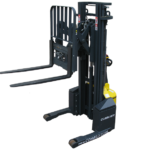 Combilift COMBI-WR Reach Stacker with mast and forks up.
