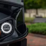 Cushman Shuttle 2+2 personnel carrier headlight.