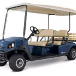 Cushman Shuttle 4 burden carrier vehicle.