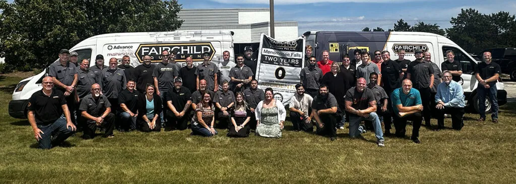 Fairchild Equipment's Menomonee Falls, Wisconsin team.