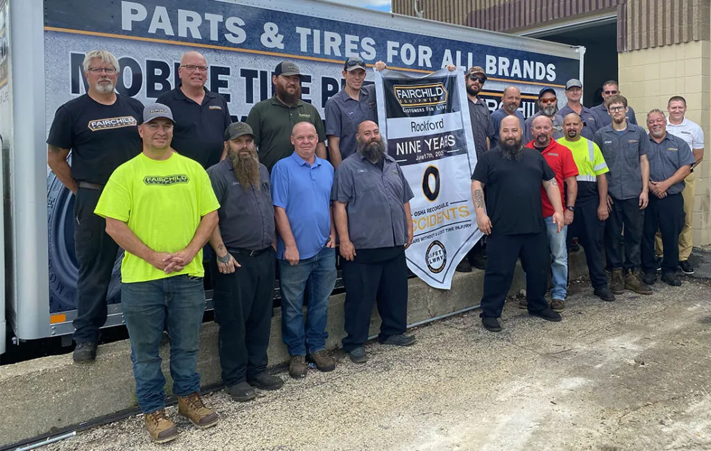 The team at Fairchild Equipment's Rockford, IL branch.