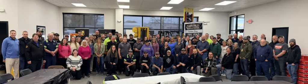 Fairchild Equipment's Green Bay, Wisconsin team.