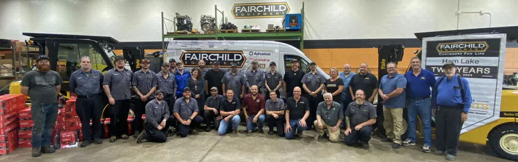 The team at Fairchild Equipment's Ham Lake, MN branch.