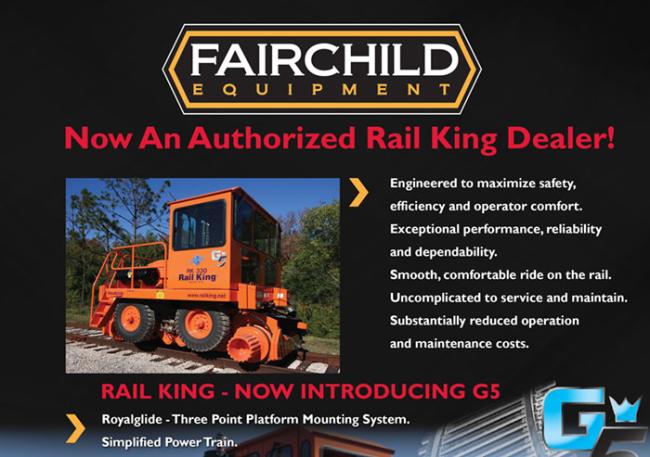 Fairchild Equipment Is An Authorized Rail King Dealer