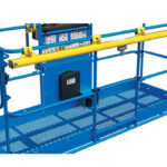 Genie boom lift fall arrest bar.