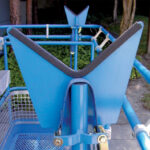 Genie aerial lift Pipe Cradle attachment.