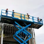 Genie GS-3390 rough terrain scissor lift.