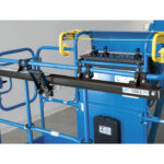 Genie Lift Tools Expo Installer accessory installed on lift bucket.