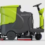 IPC Eagle CT110 rider scrubber, side view.