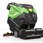 IPC Eagle CT71 walk-behind scrubber with attachment.