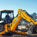 JCB 3CX-15 Super Backhoe Loader side view.