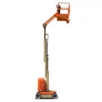 JLG 20E Toucan Mast Boom Lift extended.