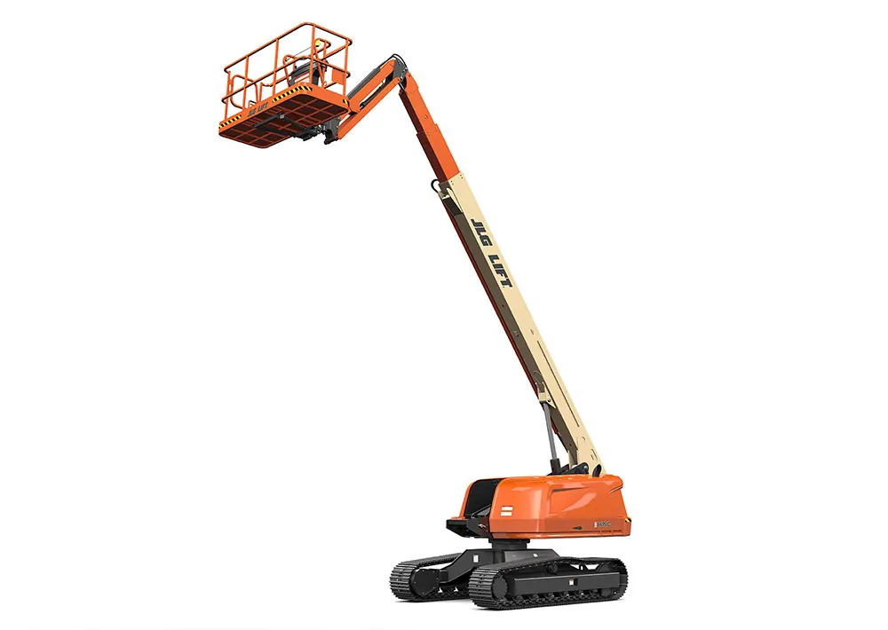 JLG 660SJC telescopic crawler boom lift.