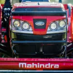 Front area of Mahindra 1626 Compact Utility Tractor.
