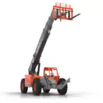 Skyjack SJ1256 THS telehandler with boom raised.