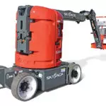 Skyjack SJ30 ARJE articulating boom lift.