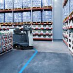 Advance Liberty SC60 cleaning warehouse floors without an operator.