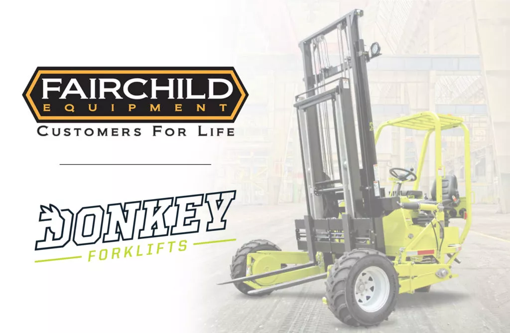 Fairchild Equipment is now an authorized dealer for Donkey Forklifts!