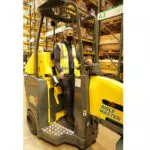 Combilift Aisle Master OP Order Picker Forklift Truck inside warehouse.