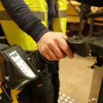 Combilift Aisle Master OP Order Picker steering area.