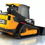 JCB 300T Compact Track Loader back angled view.