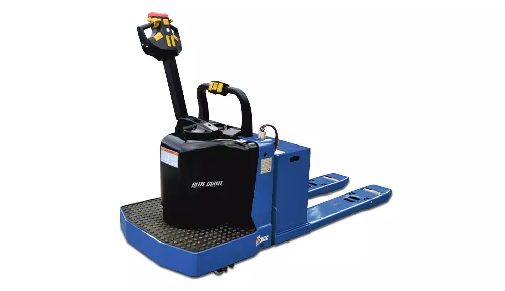 Blue Giant EPJ-60R rider pallet truck.