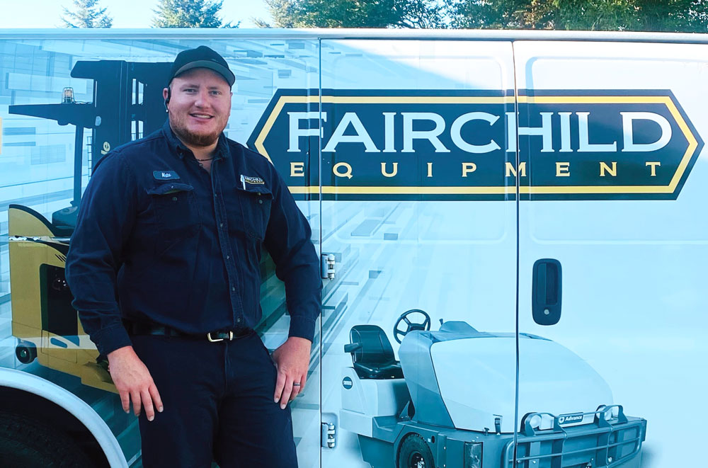Nate Bathke, Platinum Elite Field Service technician at Fairchild Equipment.