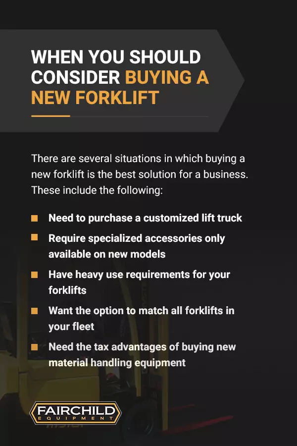 When You Should Consider Buying a New Forklift