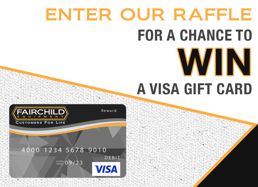 Enter our raffle for a chance to win a visa gift card!