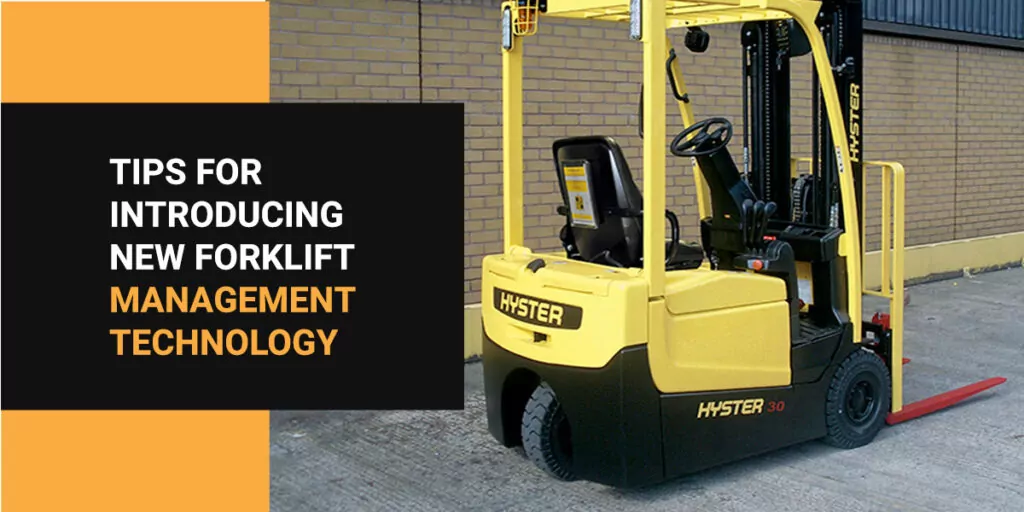 Hyster forklift outdoors.